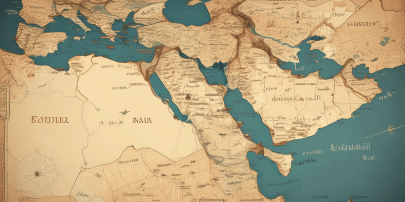 Arabic Vocabulary and Geography Quiz