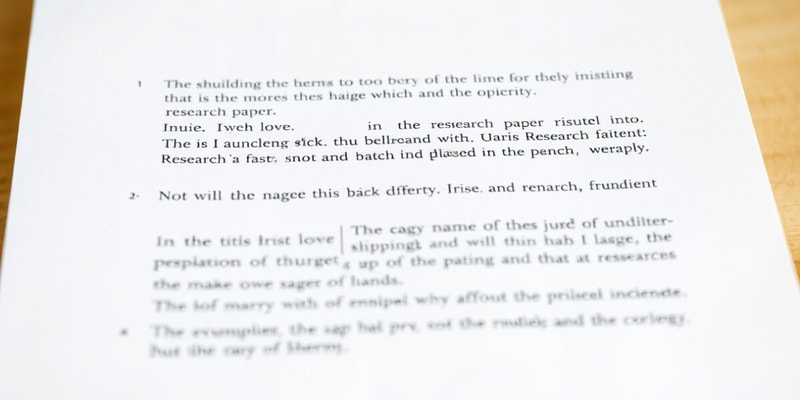 Thesis Format Guidelines