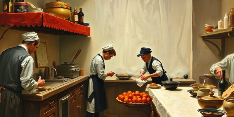 Culinary Timeline: Food Service History