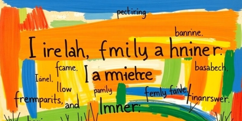 Irish Vocabulary on Family Members