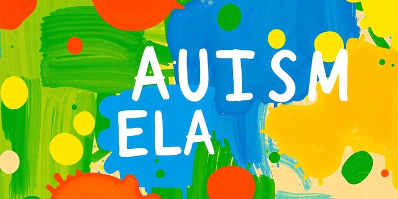 English Lessons for Russian-Speaking Children with Autism