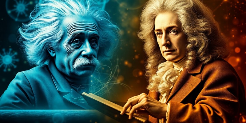 Physics Contributions of Einstein and Newton