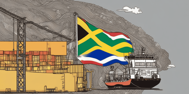 Ekonomie: In- en uitvoer van Suid-Afrika