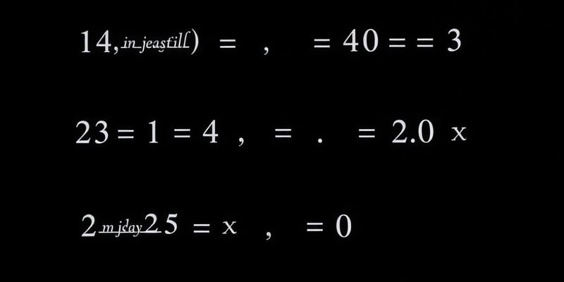 Algebra Chapter 1A Test Review