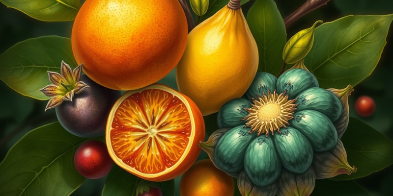 Fruit Types and Biological Concepts