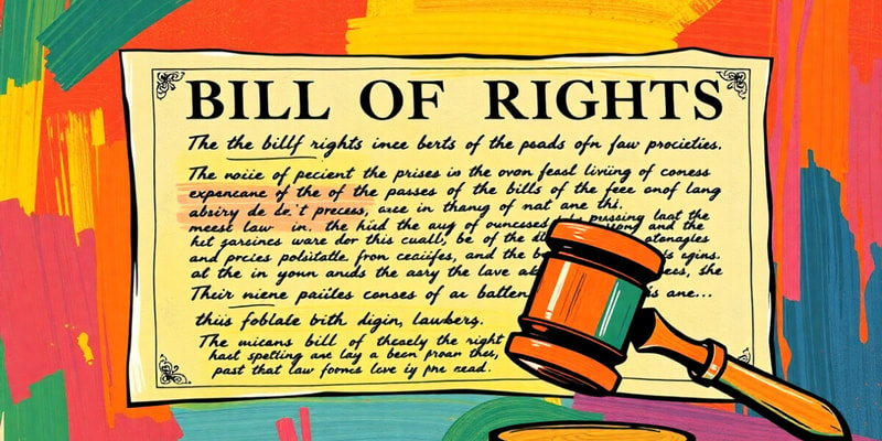 Constitution and Bill of Rights Quiz