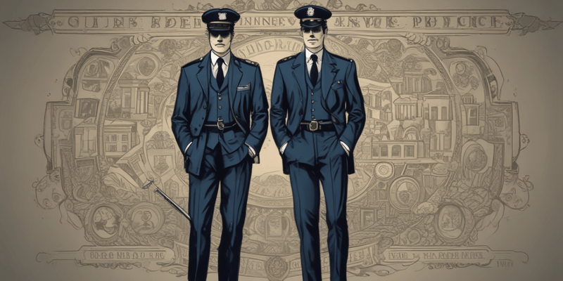 Sir Robert Peel and Principles of Policing