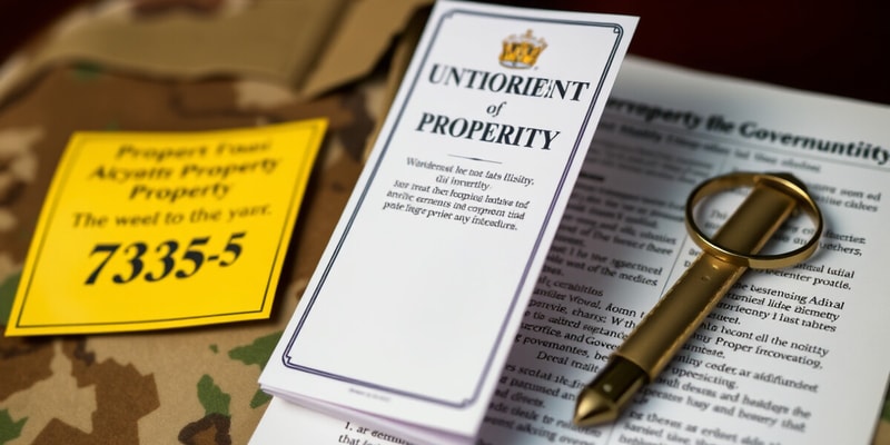 Army Property Accountability Policies
