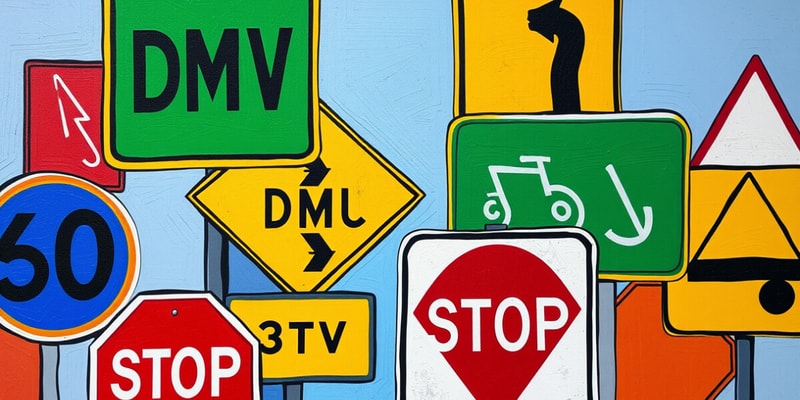 Indiana DMV Sign Colors and Shapes