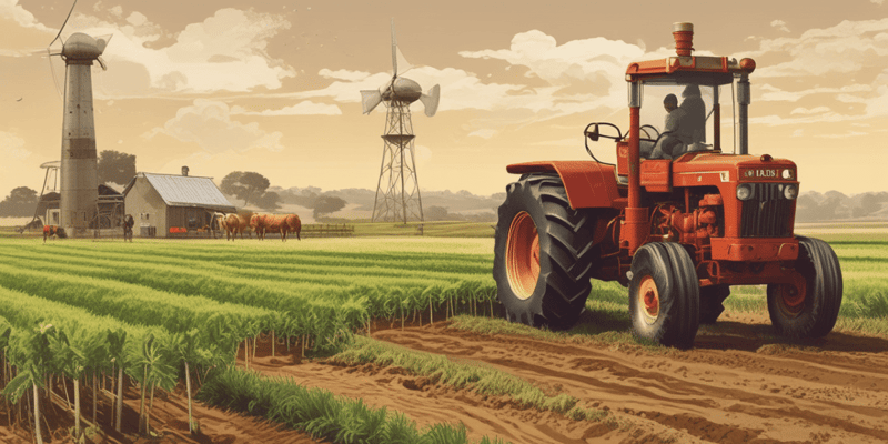 Agricultural Finance and Initiatives