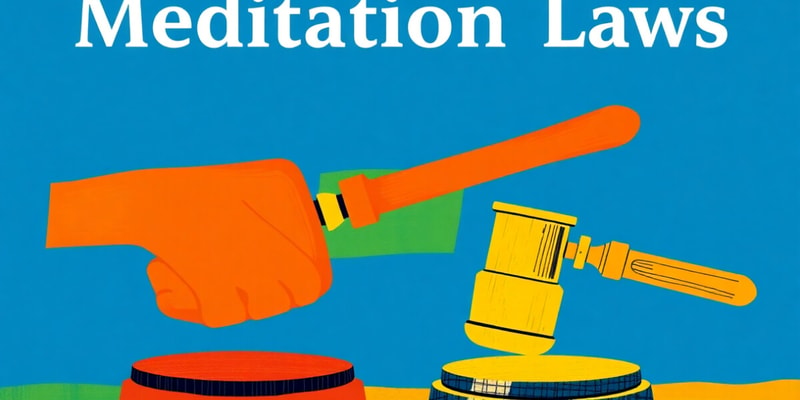 MED - Legal Framework for Mediation in Singapore