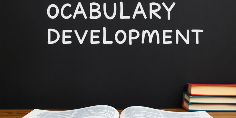 Vocabulary Development Strategies