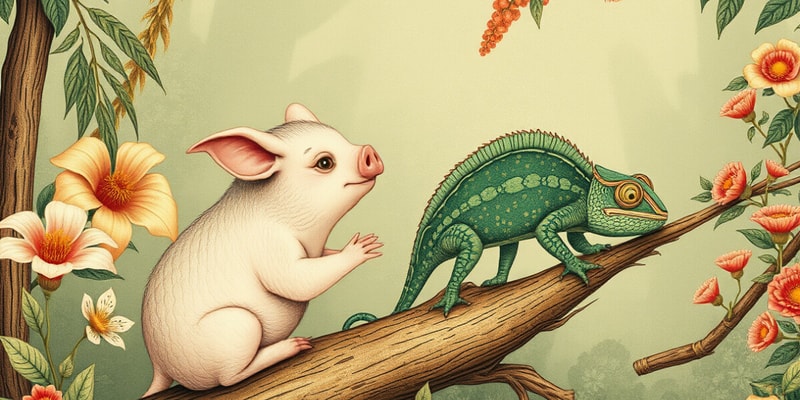 Summary of The Pig And The Chameleon