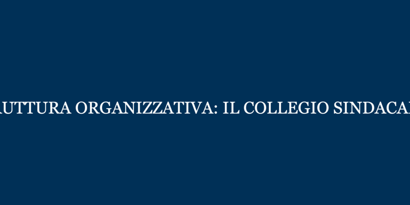 Il collegio sindacale