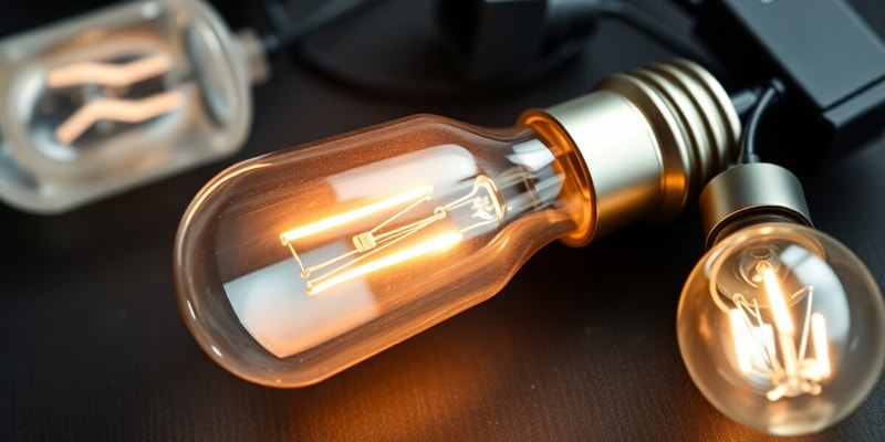 Invention and Parts of the Incandescent Bulb