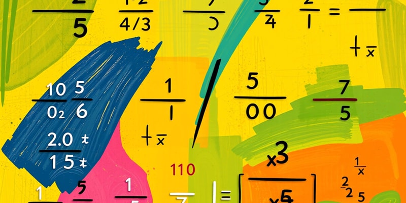 Basic Arithmetic and Fractions Quiz