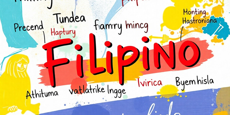 Filipino Words & Phrases Quiz