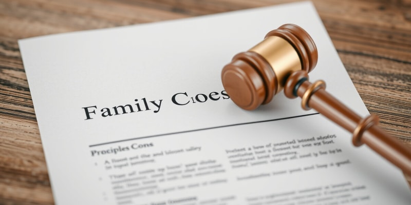 Family Law Essentials for Exit Exam