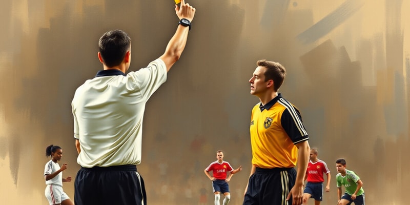 Soccer Referee Signals Flashcards