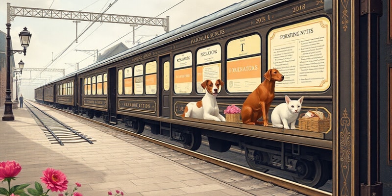 Railway Animal Booking Regulations