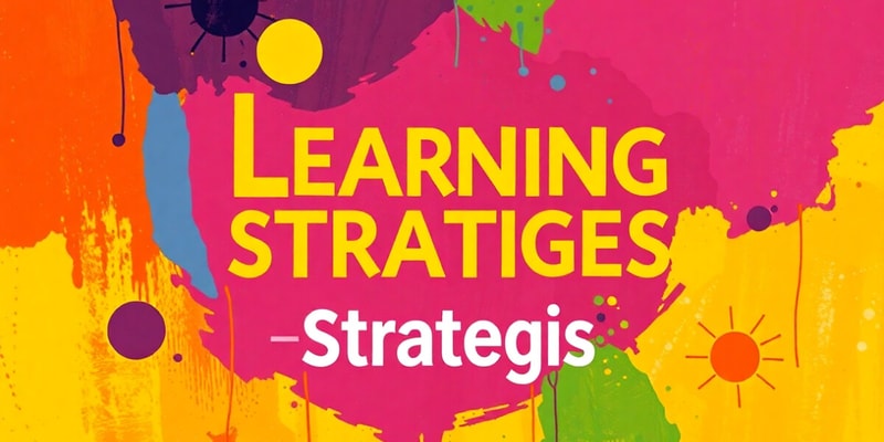 Learning Strategies Quiz