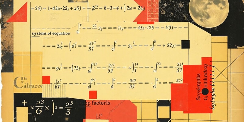 Mathematics of Systems of Linear Equations