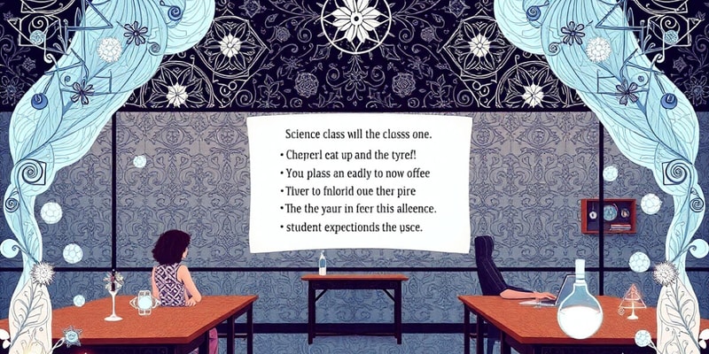 Science Class Rules