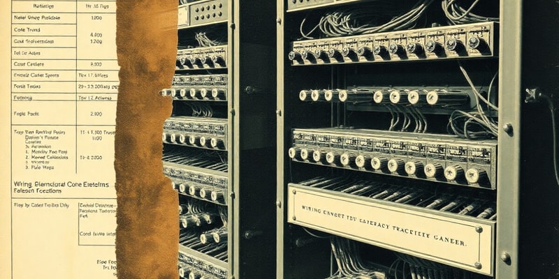 Wiring and Relay Racks Specifications