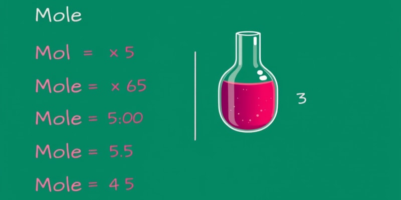 Chemistry Molar Calculations Quiz