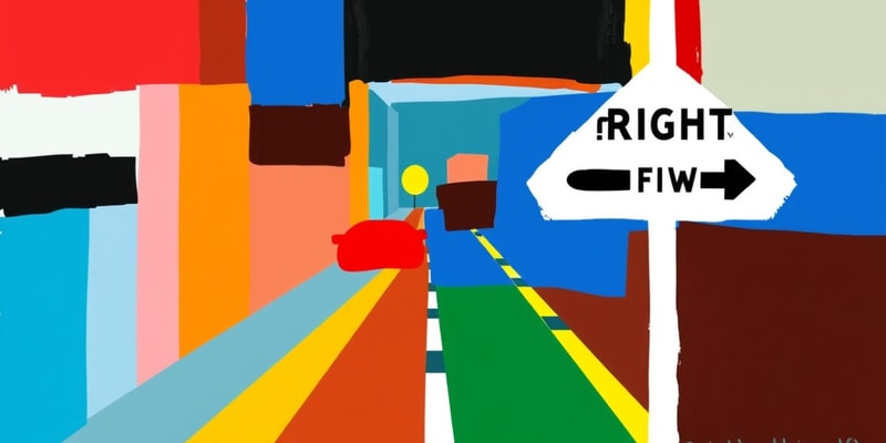 Right of Way Rules Flashcards