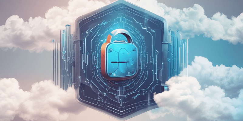 Cloud Security and Authentication Quiz