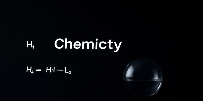 Chemistry Definitions and Formulas Quiz