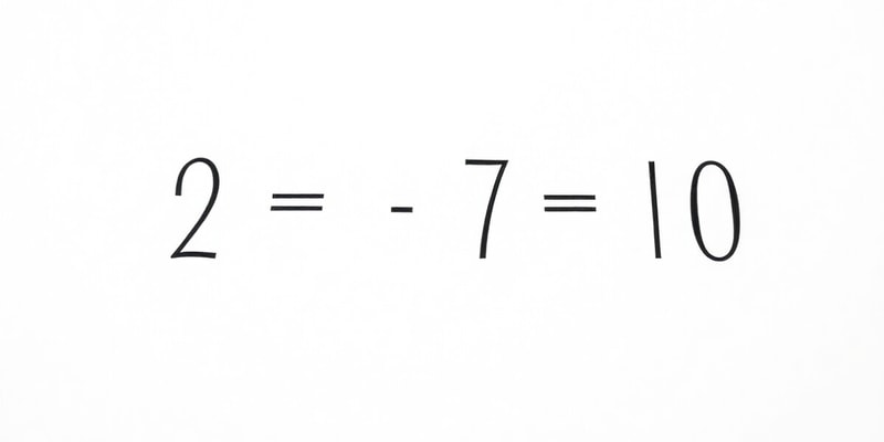 Mathématiques : Ensembles entiers et opérations