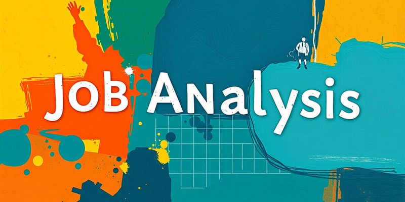 Job Analysis - Task, KSA & Person