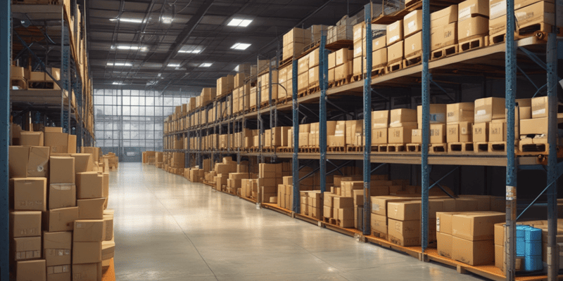 Warehouse Inventory Controls and Off-Site Storage Quiz
