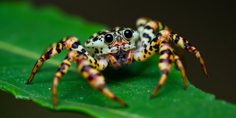 Crab Spider Camouflage and Cooperation