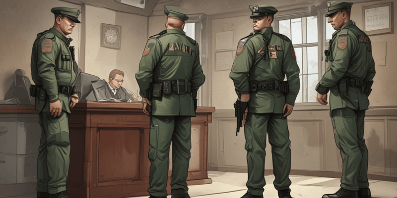 19-01 Military Law and Arrest Procedures