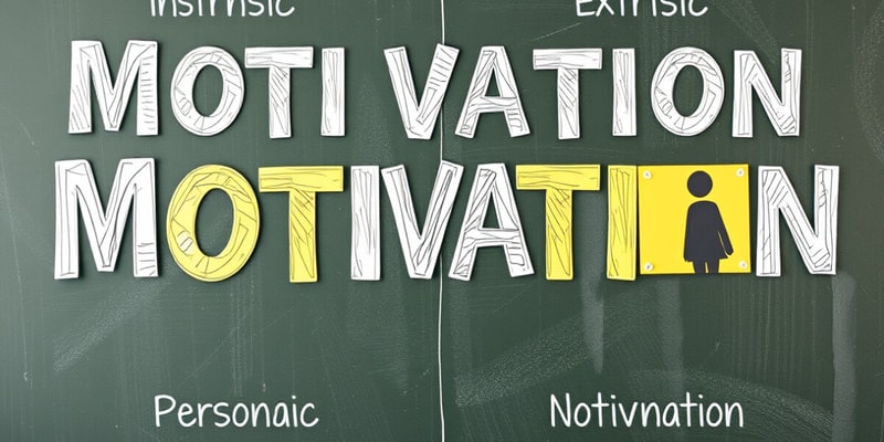 Introduction to Motivation