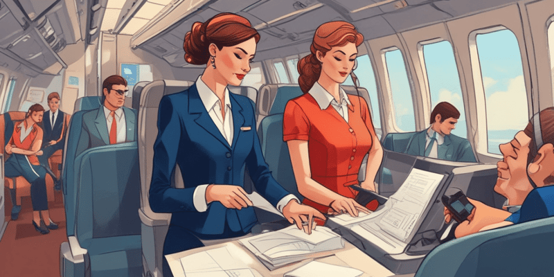 Flight Attendant Procedures: Departure and Taxi-Out