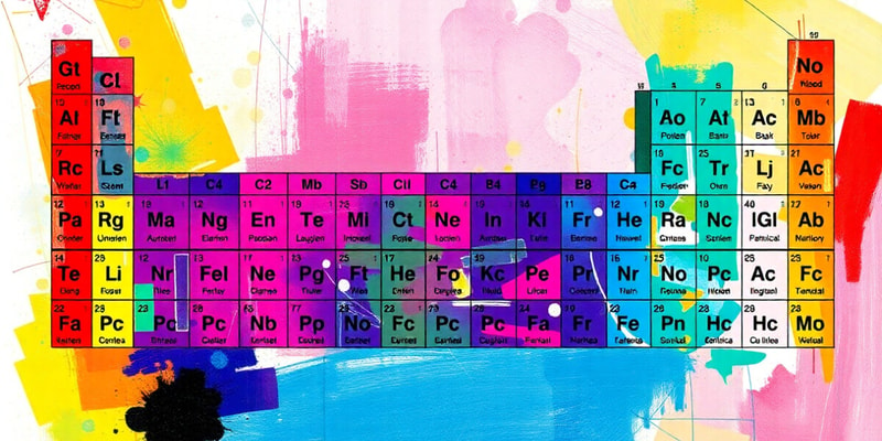 Periodic Table Basics Quiz