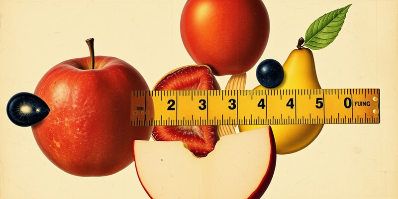 Fruit Measurement Quiz