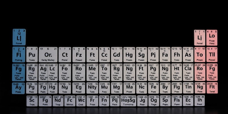 Chemistry: The Periodic Table and Elements