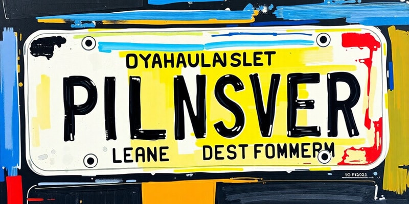 Issuance of Undercover License Plates