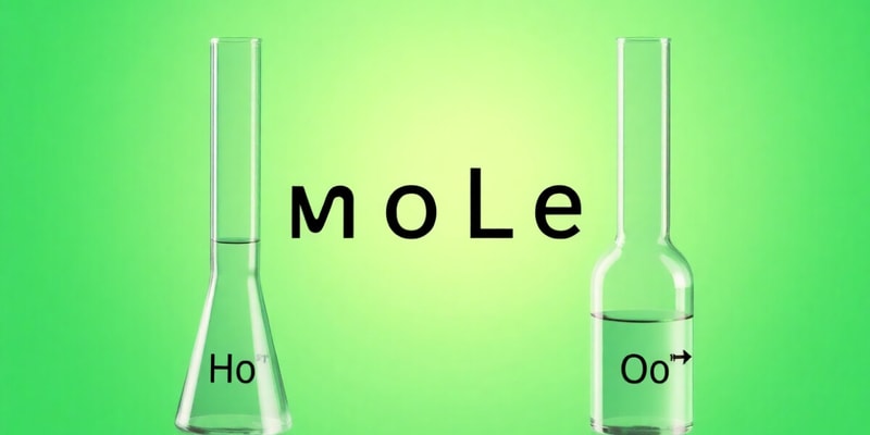 Introduction to Stoichiometry and Mole Concept