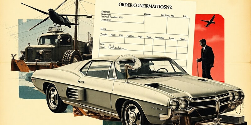 Vehicle Order Confirmation Guidelines