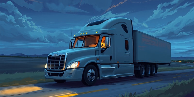 FMCSA Regulations on Duty Time Quiz