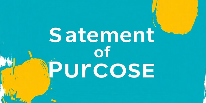 Statement of Purpose: Essential Insights