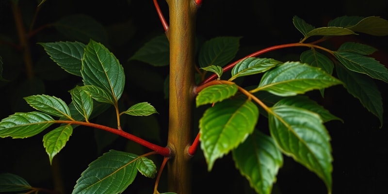 Plant Biology Quiz on Vascular Cambium