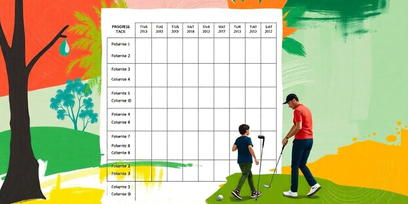 Junior Golf Academy Progress Tracking