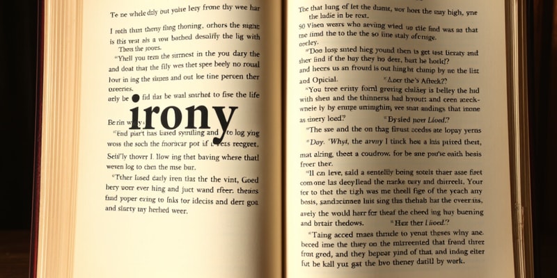 Understanding Irony in Literature